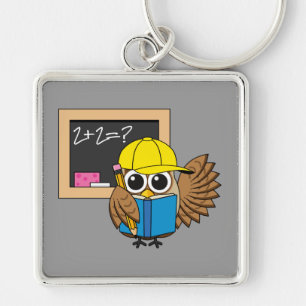 Llavero Personalizado de Búho Estudiantil Cute
