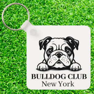 Llavero Personalizado de bulldog Club Clásica temática