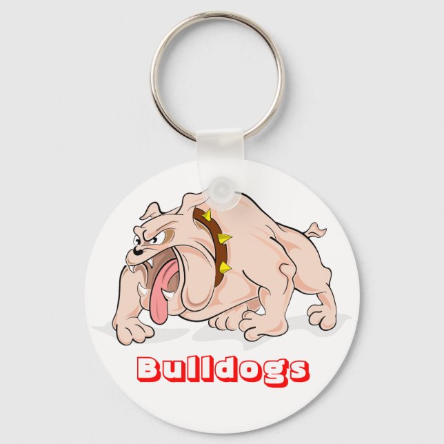 Llavero Personalizado de Bulldoges de amor Bulldog de cach (Anverso)