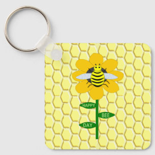 Llavero Personalizado de Bumblebee Feliz Día de la Abeja