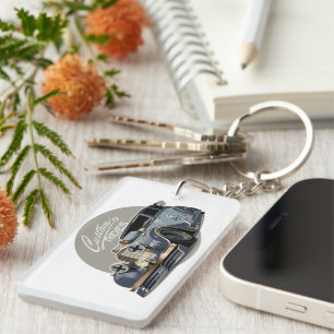 Llavero Personalizado de ciencia ficción retro