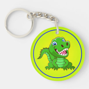 Llavero Personalizado de cocodrilos sonrientes-64836