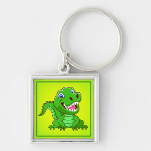 Llavero Personalizado de cocodrilos sonrientes-64836