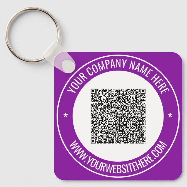 Llavero Personalizado de código QR Mensajes clave de traba (Anverso)
