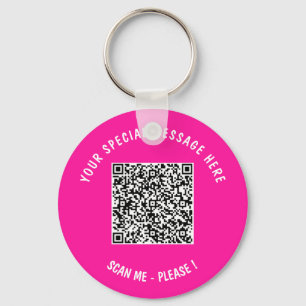Llavero Personalizado de código QR regalo de cadena de tex