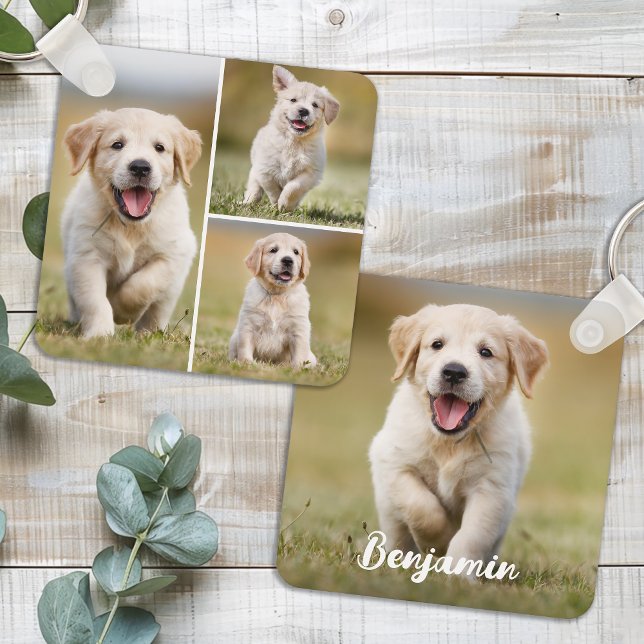 Llavero Personalizado  de Collage de fotos Mascota de perr (Subido por el creador)