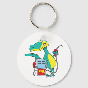 Llavero personalizado de combustibles fósiles con bomba d