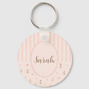 Llavero personalizado de conejita vintage