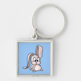 Llavero Personalizado de conejo rosado