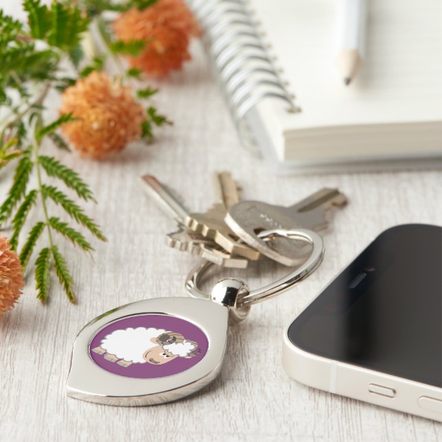 Llavero Personalizado de confianza de la cadena de claves  (Lateral)