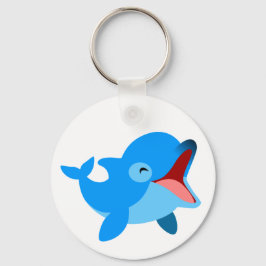 Llavero Personalizado de Cute Laughin Dolphin
