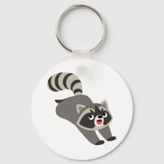 Llavero Personalizado de Cute Prankish Raccoon