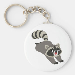 Llavero Personalizado de Cute Prankish Raccoon