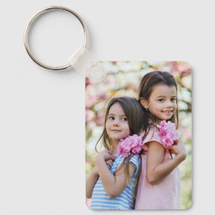 Llavero personalizado de doble cara con dos fotos