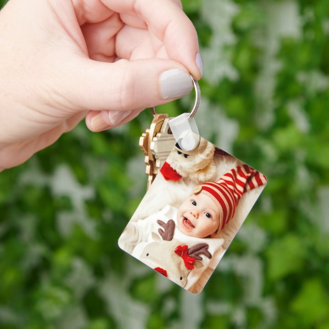 Llavero Personalizado de dos teclas de aluminio de doble c (Mano)