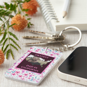 Llavero Personalizado de EE.UU. foto Okayest papá Fathers