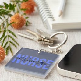 Llavero Personalizado de Enfermería Simple Especialidad de