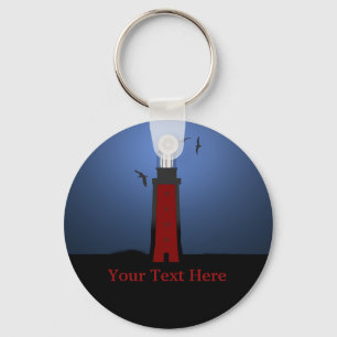Llavero Personalizado de Faro Náutico Cadena básica