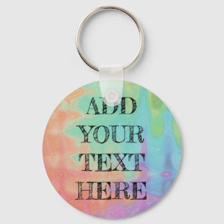 Llavero Personalizado de fondo de color de agua arco iris