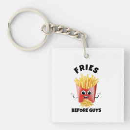 Llavero Personalizado De Fries Franceses Cuidados Hoodie &