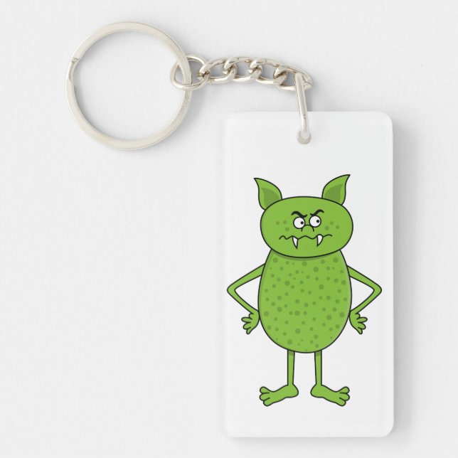 Llavero personalizado de goblin verde (Frente)