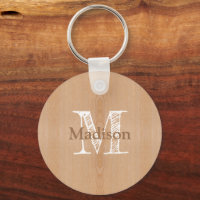 Personalizado de grano de madera marrón claro Mono