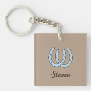 Llavero Personalizado de Herradura Occidental de V