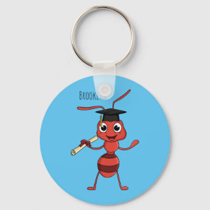 Llavero Personalizado de hormiga roja feliz