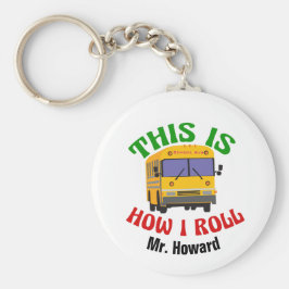 Llavero Personalizado de humor para conductores de autobús