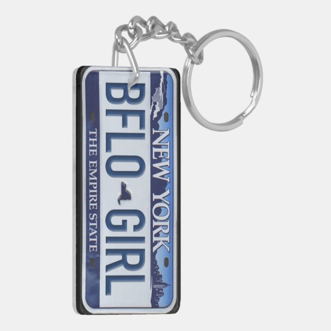 Llavero Personalizado de Keychain de la placa de la licenc (Atrás Izquierda)