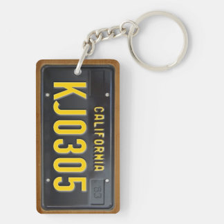 Llavero PERSONALIZADO de Keychain de la placa de licencia