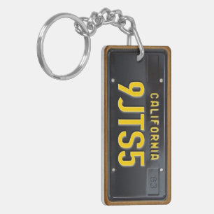 Llavero Personalizado de Keychain de la placa de licencia 