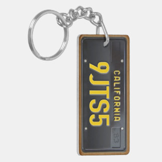 Llavero Personalizado de Keychain de la placa de licencia