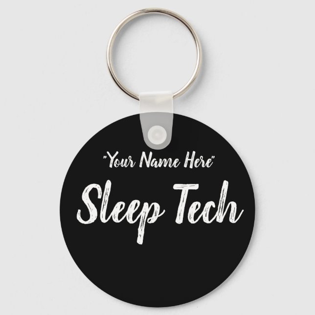 Llavero Personalizado de la cadena de claves Sleep Tech (Anverso)