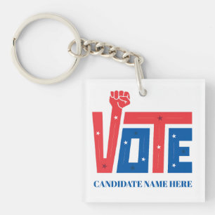 Llavero Personalizado de la campaña electoral política
