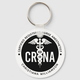 Llavero Personalizado de la CRNA Certificado de enfermero