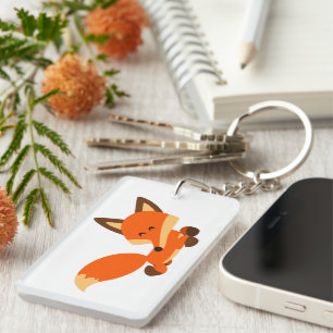 Llavero Personalizado de la Flota Cute Fox Acrylic Keychai