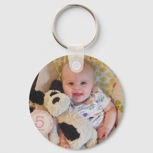 Llavero personalizado de la foto del bebé