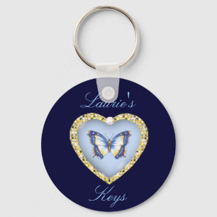 Llavero personalizado de la mariposa