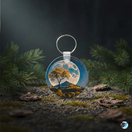 Llavero Personalizado De La Naturaleza Elegante Más Minima