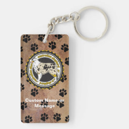 Llavero Personalizado de la raza de los perros de las garr