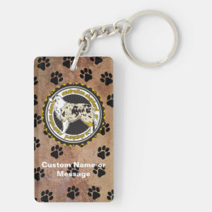 Llavero Personalizado de la raza de los perros pastores au