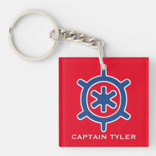 Llavero Personalizado de la rueda de la rueda del capitán