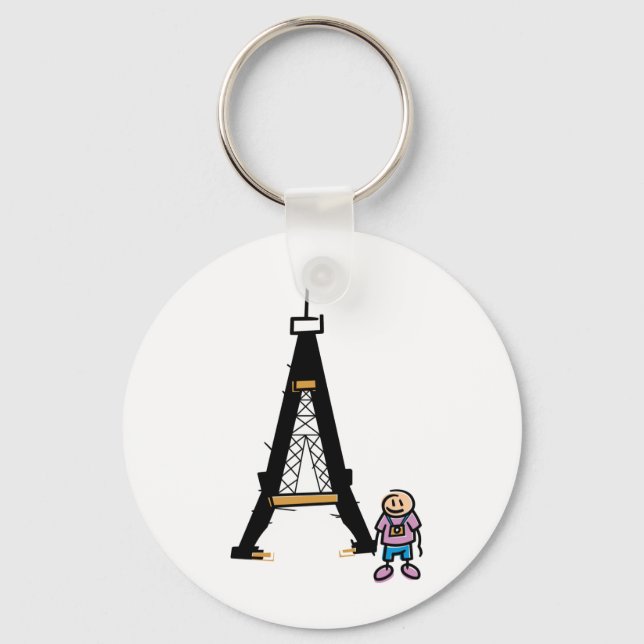 Llavero Personalizado de la Torre Eiffel (Anverso)