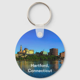 Llavero Personalizado de línea aérea de Hartford Connectic