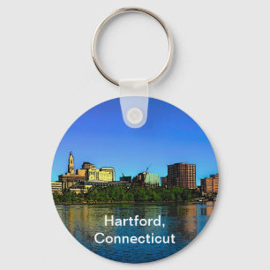 Llavero Personalizado de línea aérea de Hartford Connectic
