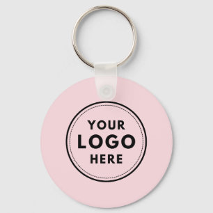 Llavero Personalizado de logotipos rosa para empresas prof