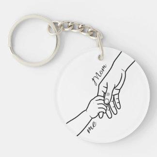 Llavero personalizado de manos entrelazadas