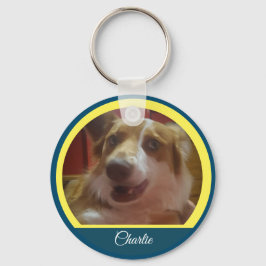 Llavero Personalizado de mascota, clave de foto y nombre