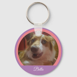 Llavero Personalizado de mascota, clave de foto y nombre